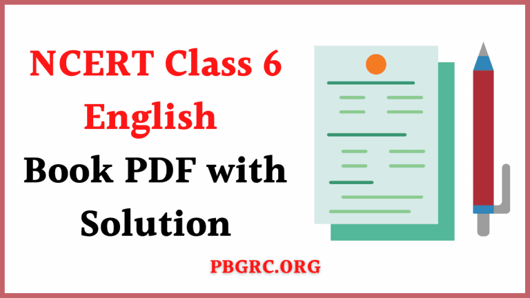 NCERT Class 6 English Book PDF With Solution