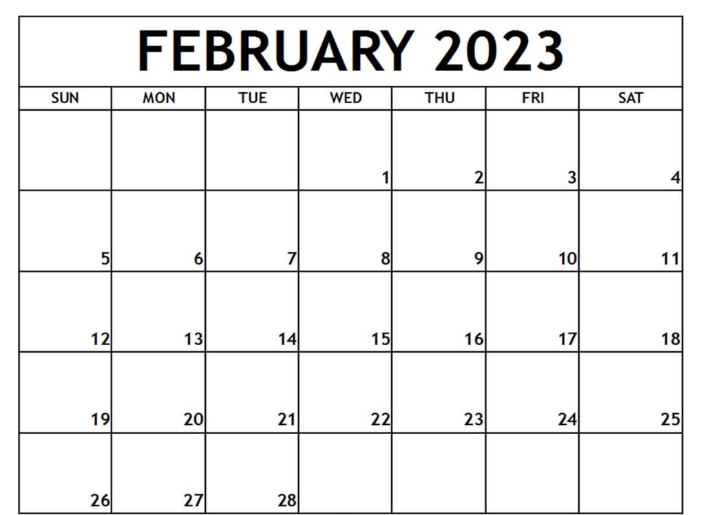 Lunar February 2023 Calendar Moon Phases with Dates