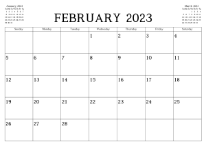 Free Editable February 2023 Calendar Templates