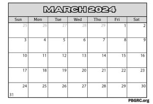 Free Editable March 2024 Calendar Templates