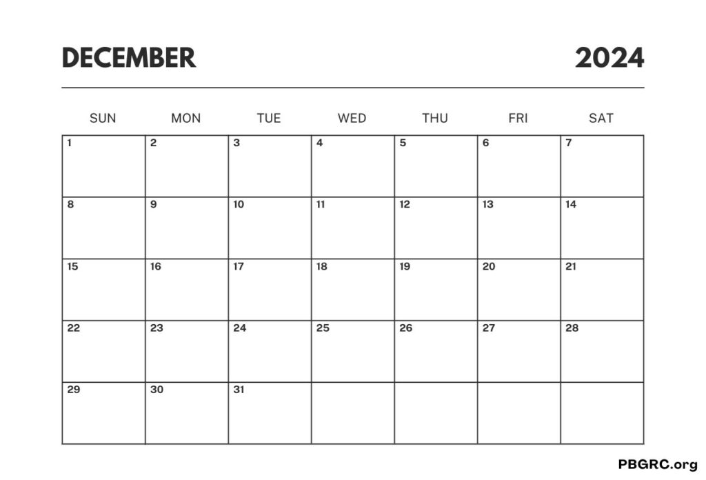 15+ Free December 2024 Calendar Editable Template - Printable PDF, Word ...