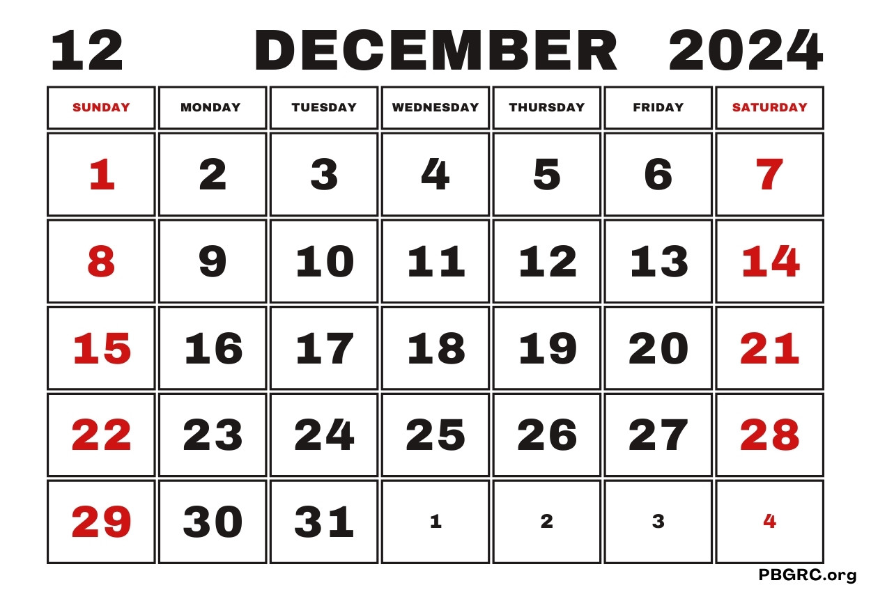 15+ Free December 2024 Calendar Editable Template - Printable PDF, Word ...