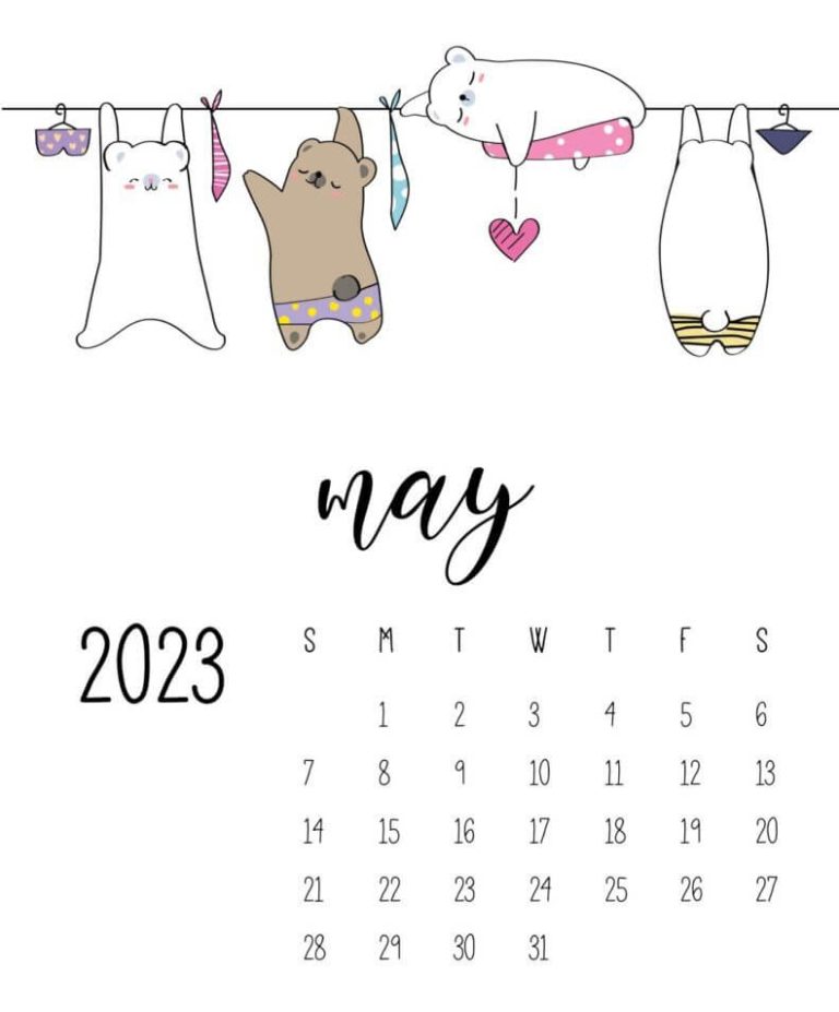 Cute May 2023 Calendar Pink Designs Floral Wall Calendar 2290