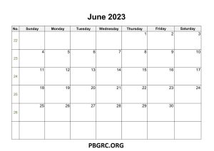 Printable June 2023 Calendar Holidays With Dates