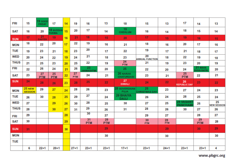 Free Printable Academic Calendar 2023 to 2024 Templates