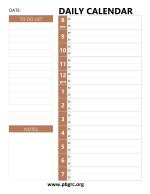 Free 2024 Printable Daily Calendar Templates with Planner