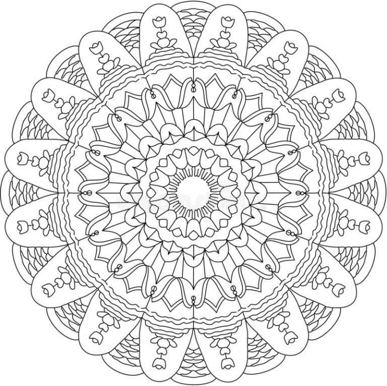 Relaxing And Calming Coloring Pages For Stress Relief 5284