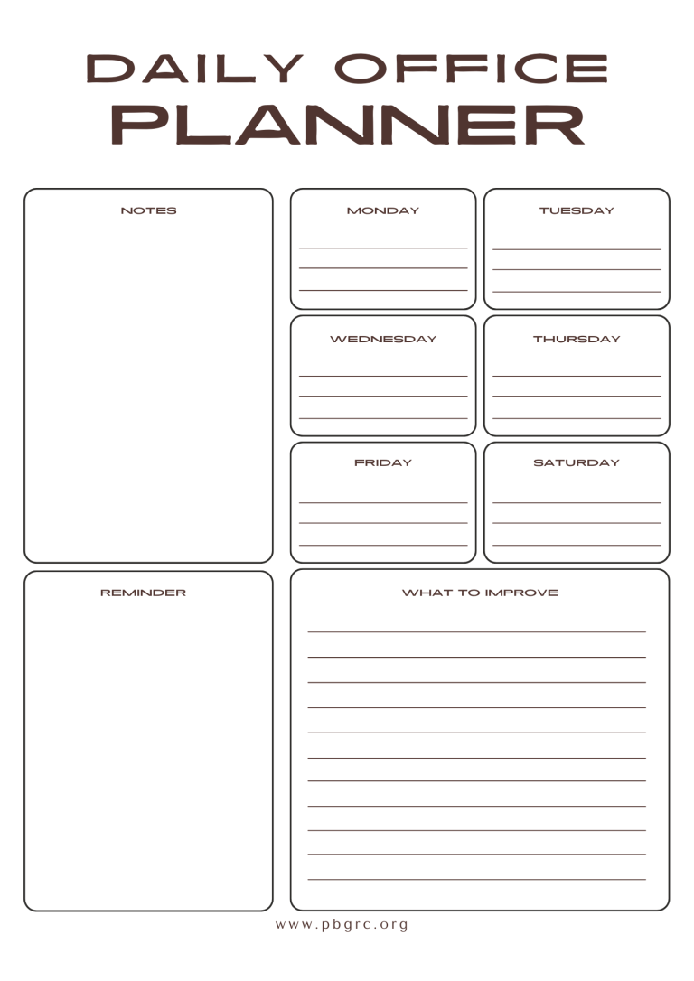 Free 2024 Printable Daily Calendar Templates With Planner