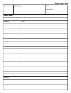 19+ FREE Printable Cornell Notes PDF Templates 2024