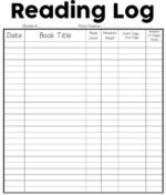 20+ Unique Free Printable Reading Log Templates