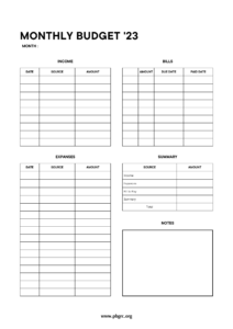 27+ FREE Printable Monthly Budget Templates 2024 With Planner