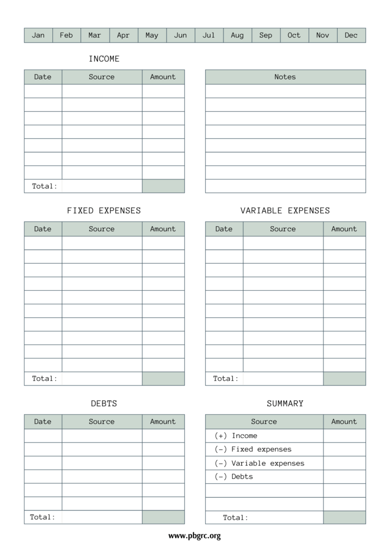 27+ FREE Printable Monthly Budget Templates 2024 With Planner