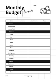 27+ FREE Printable Monthly Budget Templates 2024 With Planner