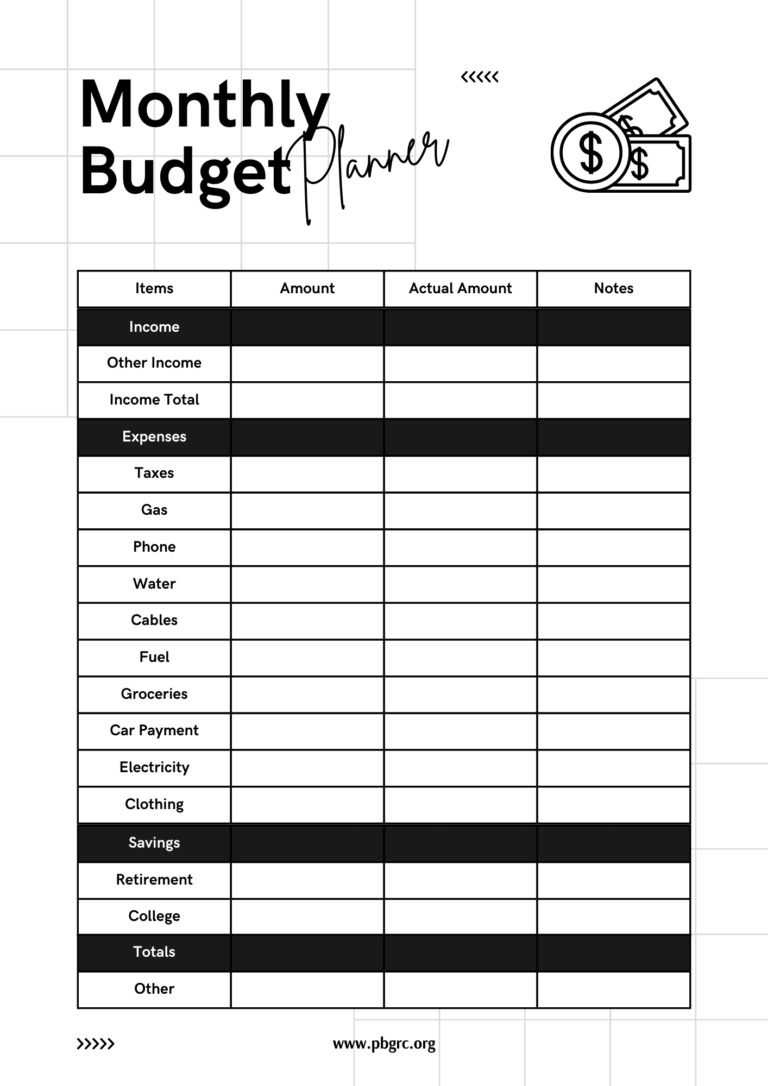 27+ FREE Printable Monthly Budget Templates 2024 With Planner