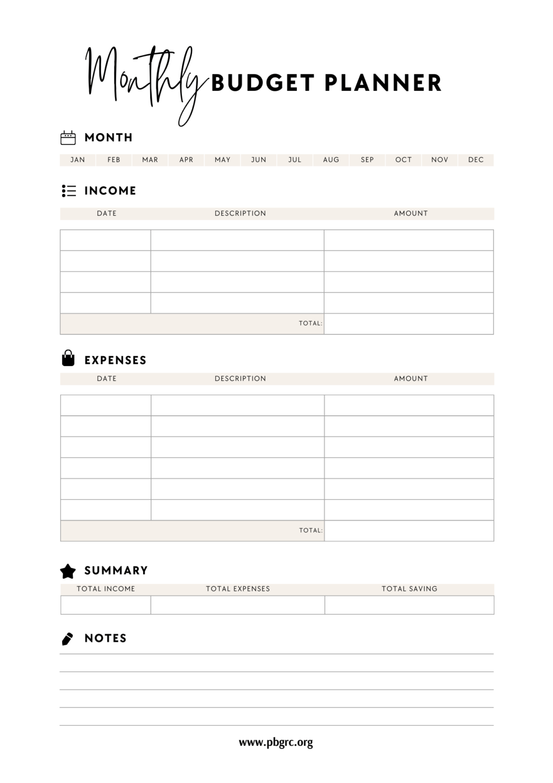 27+ FREE Printable Monthly Budget Templates 2024 With Planner