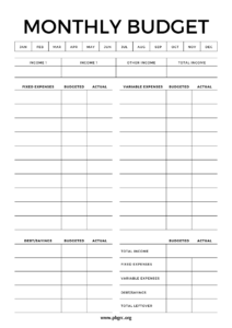 27+ FREE Printable Monthly Budget Templates 2024 With Planner