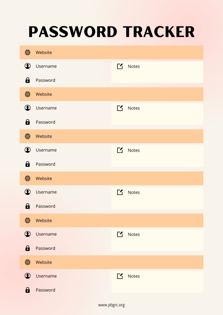 27+ [FREE] Printable Password Log Templates 2024