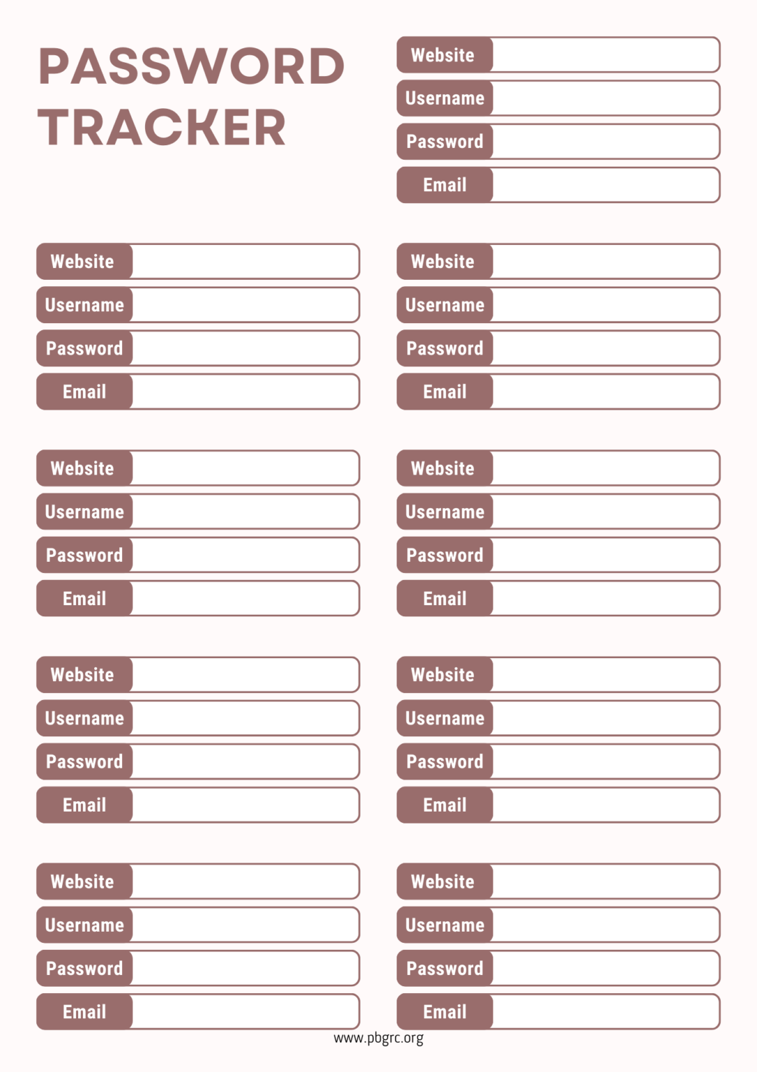 27+ [FREE] Printable Password Log Templates 2024