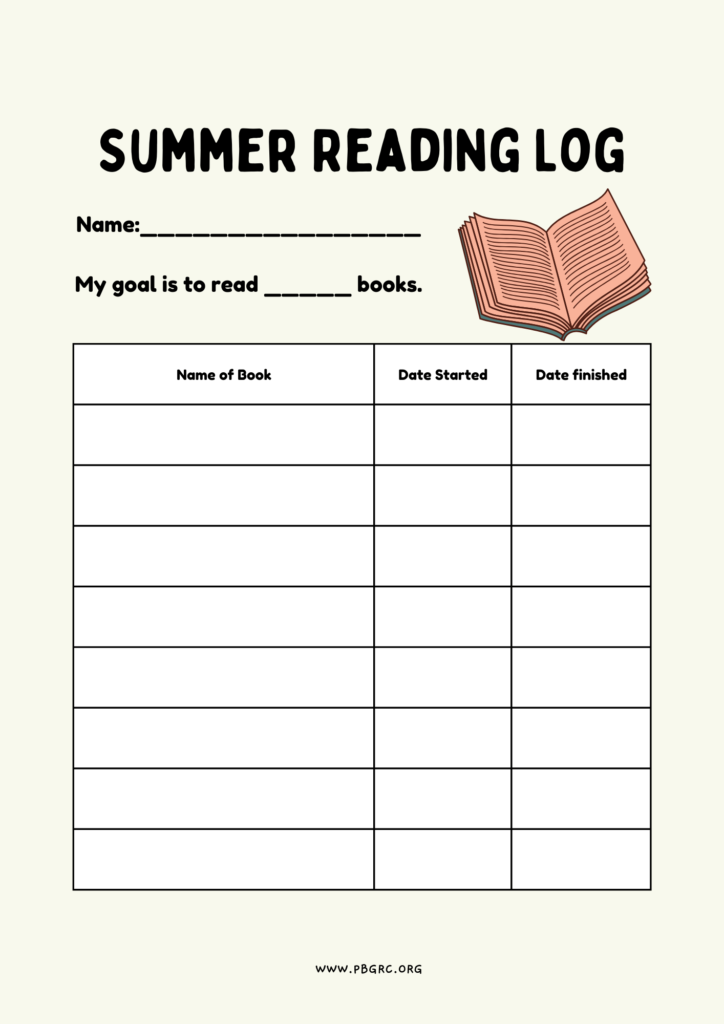 27+ FREE Printable Reading Log Templates To Download