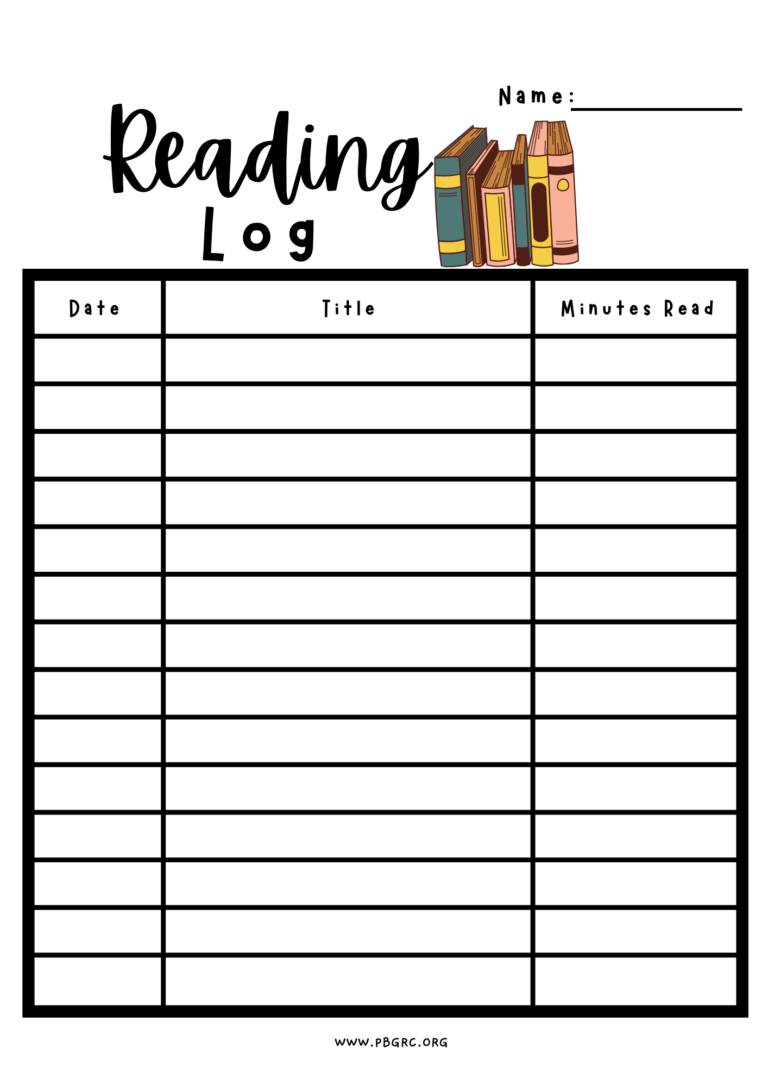 27+ FREE Printable Reading Log Templates To Download