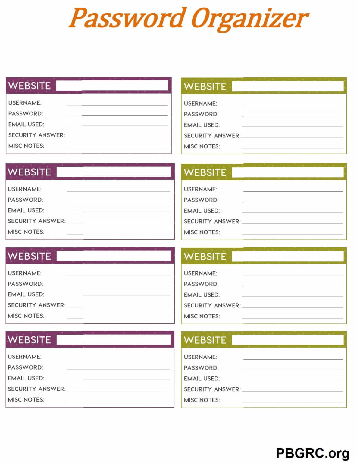 27+ [FREE] Printable Password Log Templates 2024