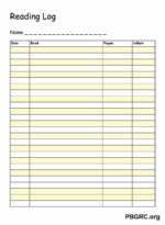 27+ FREE Printable Reading Log Templates To Download