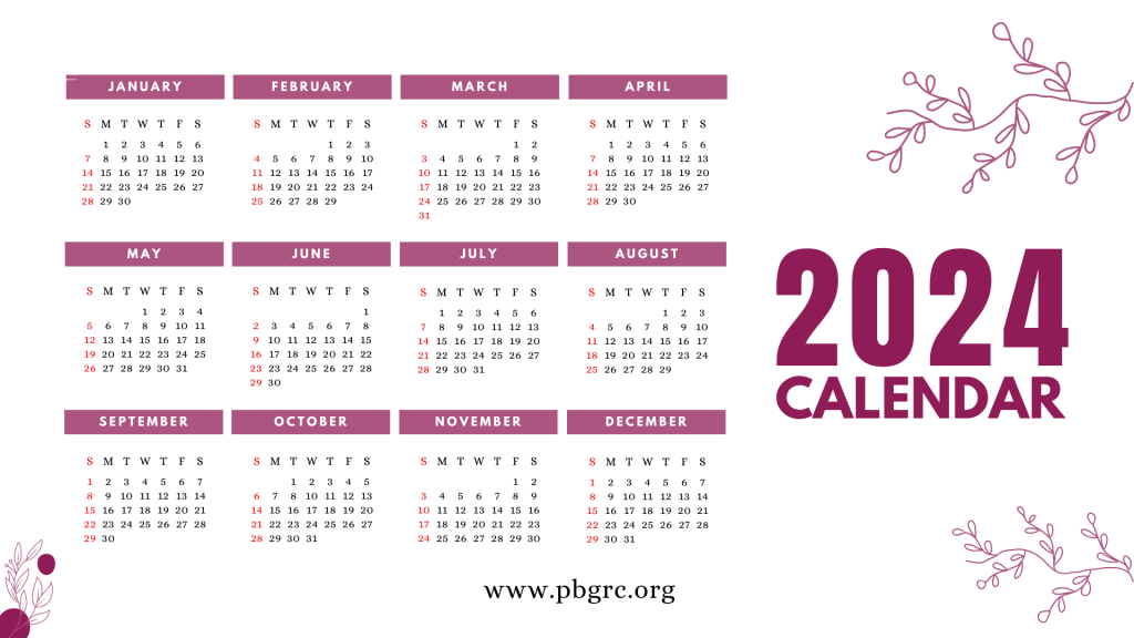 20+ [Unique] Printable Calendar 2024 One Page Free Templates