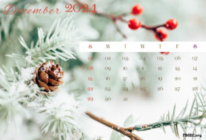 14+ Cute December 2024 Calendar Floral Designs Decorative Template