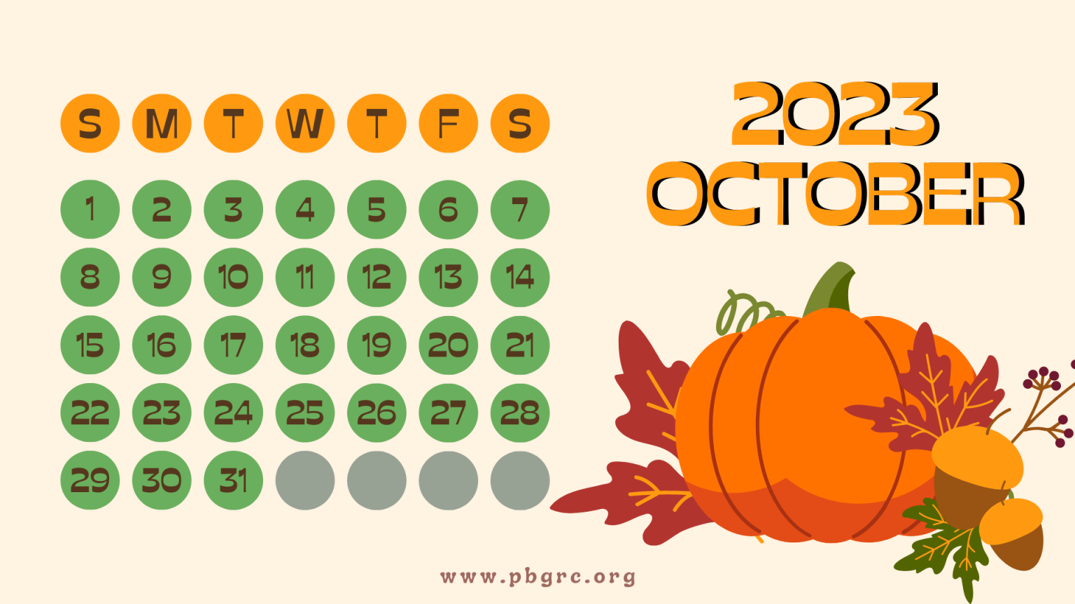 30+ FREE Printable Cute October 2023 Calendar Floral Designs