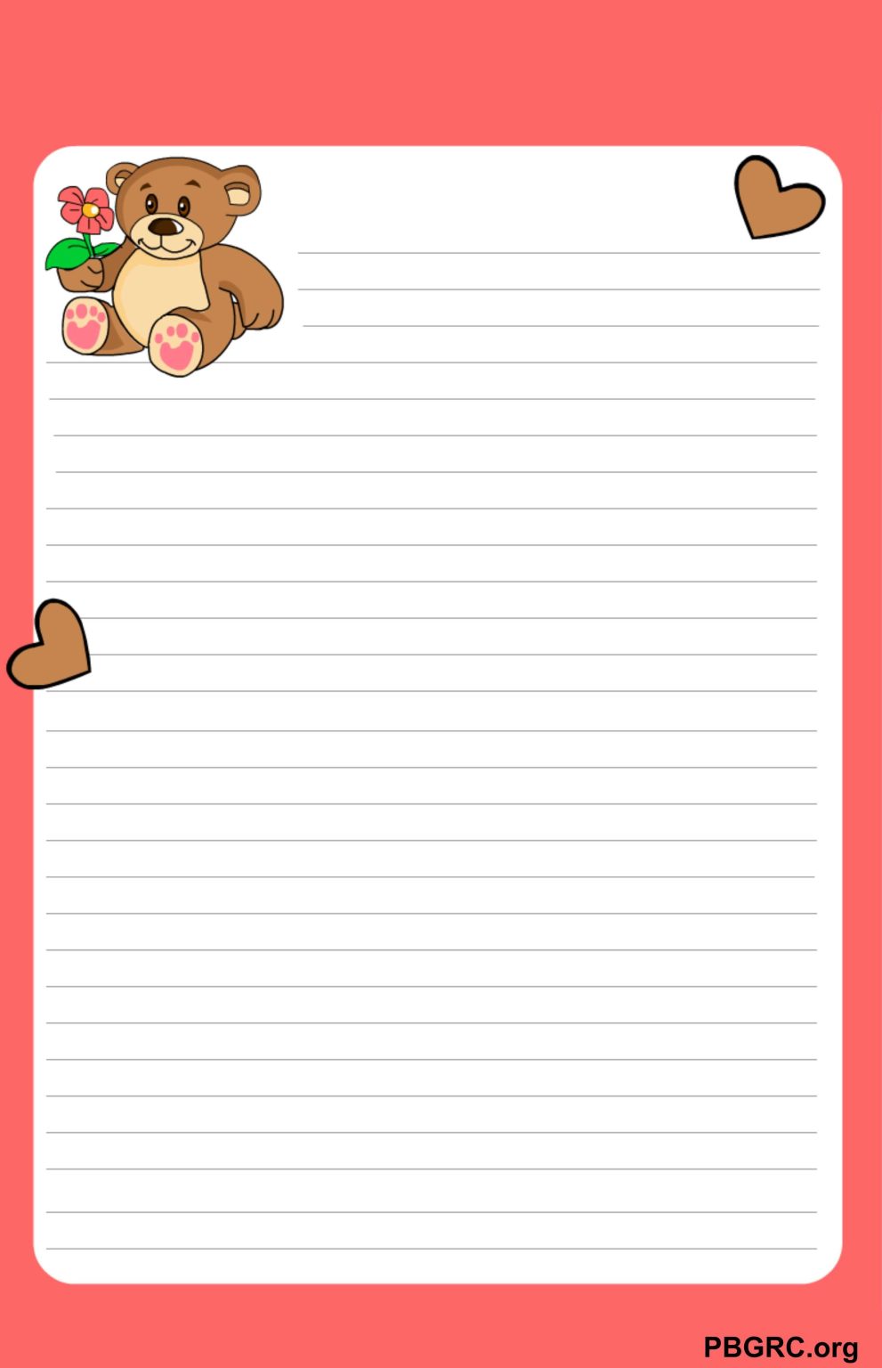 Cute Printable Love Letter 991x1536 