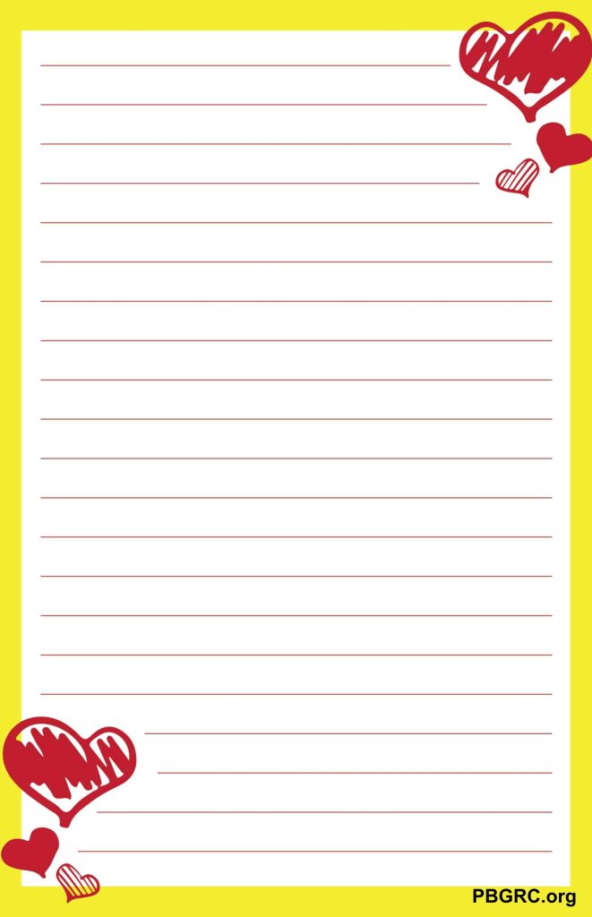 Free Printable Love Letter Template 2023 Download