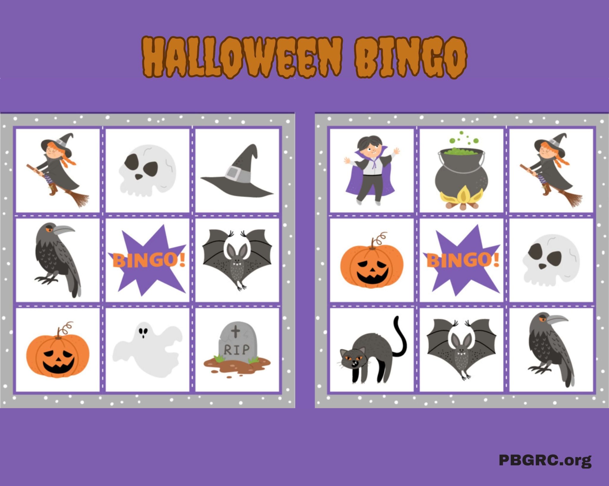 10+ Free Printable Halloween Bingo Cards Set 2023 For Download