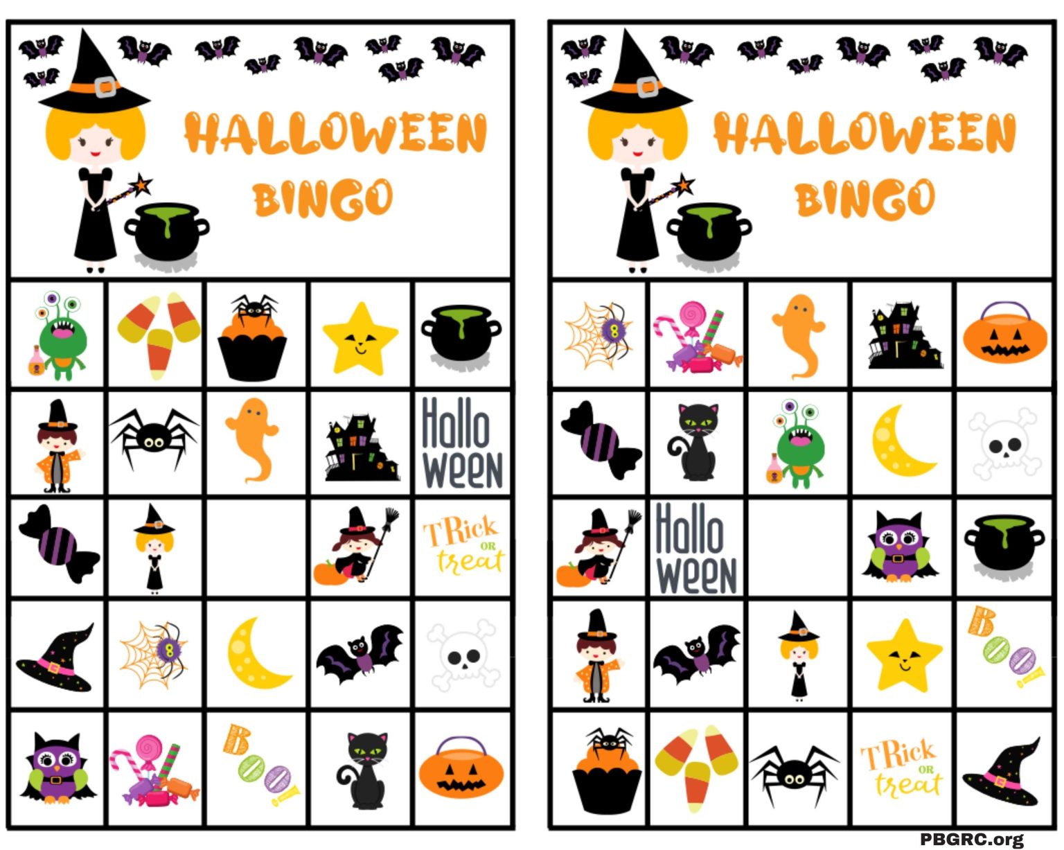 10+ Free Printable Halloween Bingo Cards Set 2023 For Download