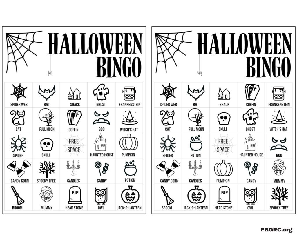 10+ Free Printable Halloween Bingo Cards Set 2023 For Download