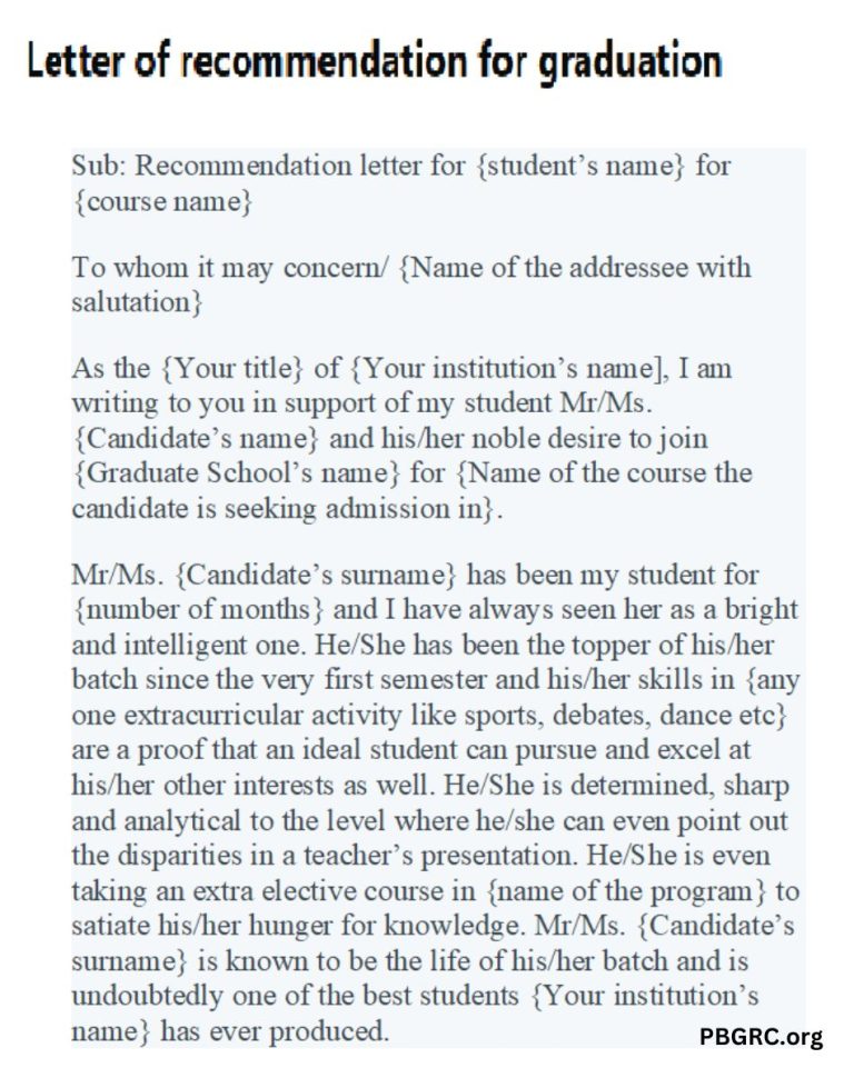 Recommendation Letters For Student From Teacher Free 768x970 