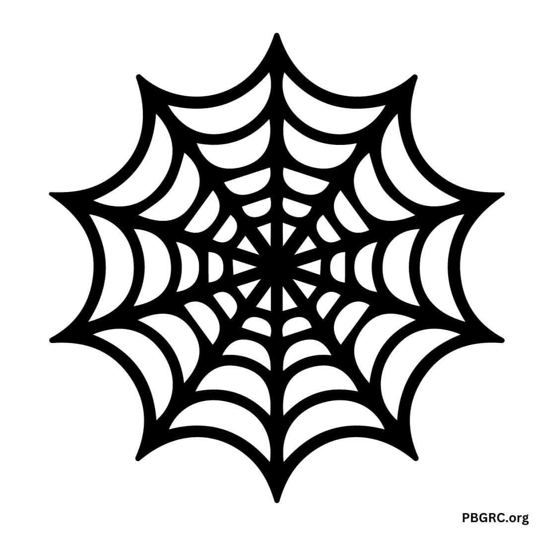 Free Printable Halloween Spider Web Template 2023 For DIY Decoration