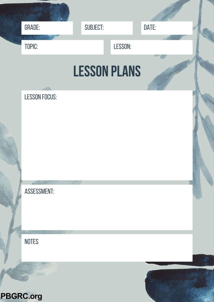 Free Printable Lesson Plan Templates 2024 Download   Free Lesson Plan Templates 724x1024 