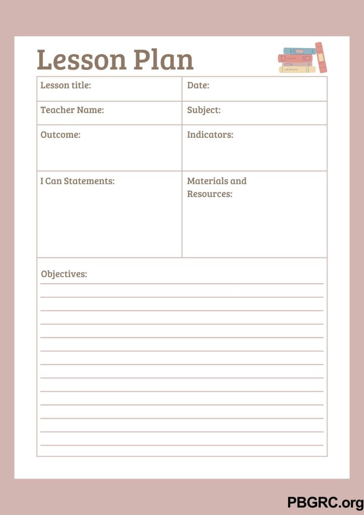 Free Printable Lesson Plan Templates 2024 Download