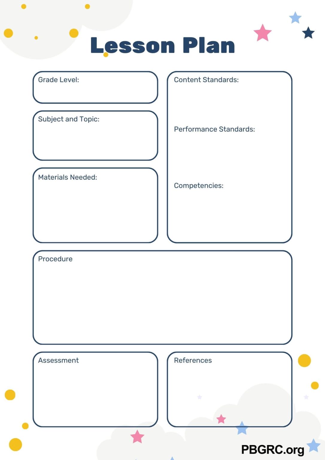 Free Printable Lesson Plan Templates 2024 Download