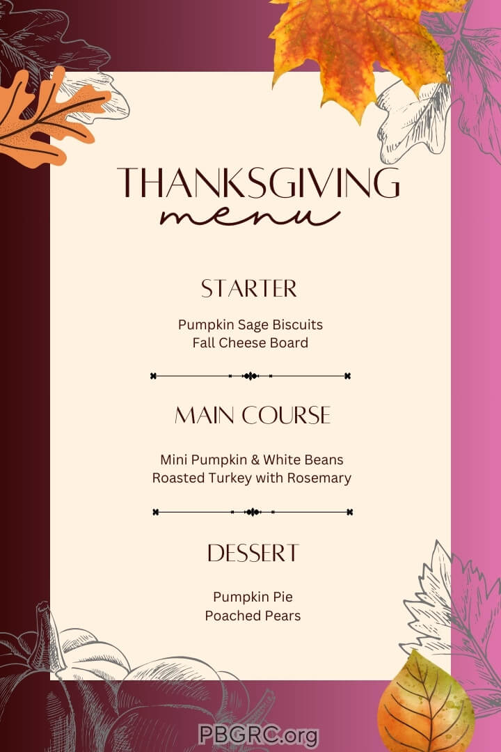 14 Customizable Printable Thanksgiving Menu Template Free To Download