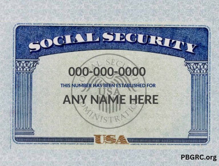 2024 Printable Social Security Card Template Free (Real & Fake)