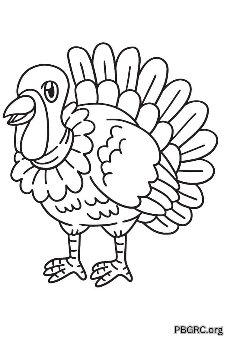 15 Best Free 2023 Turkey Coloring Page Printable Template For All Ages