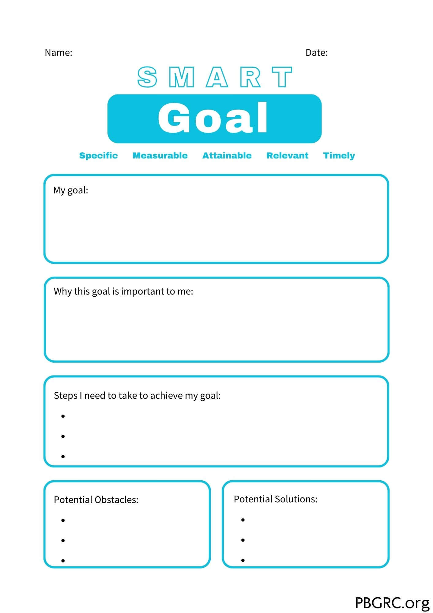 Free Printable SMART Goals Template Worksheets for 2024 [Word, PDF, Excel]