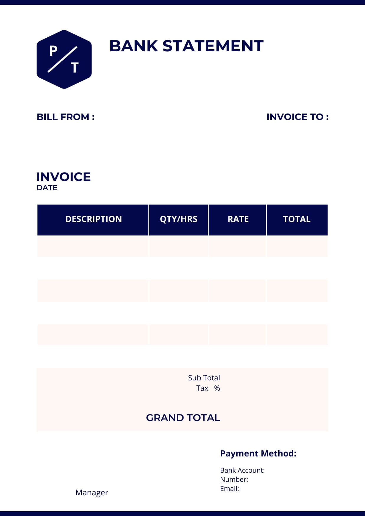 Free Bank Statement Templates [Excel, Word, PDF] Printable Generator