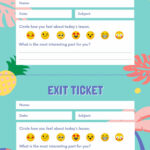Exit Ticket Template google slides